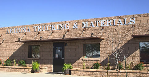 Arizona Trucking & Materials &mdash; stop by for landscaping materials and flat bed or dump truck rentals